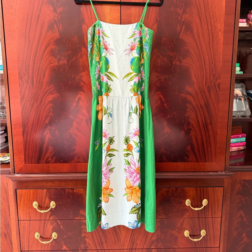 NWT Farm Rio Sweet Bloom Dreamscape Midi Dress M - Picture 6 of 17